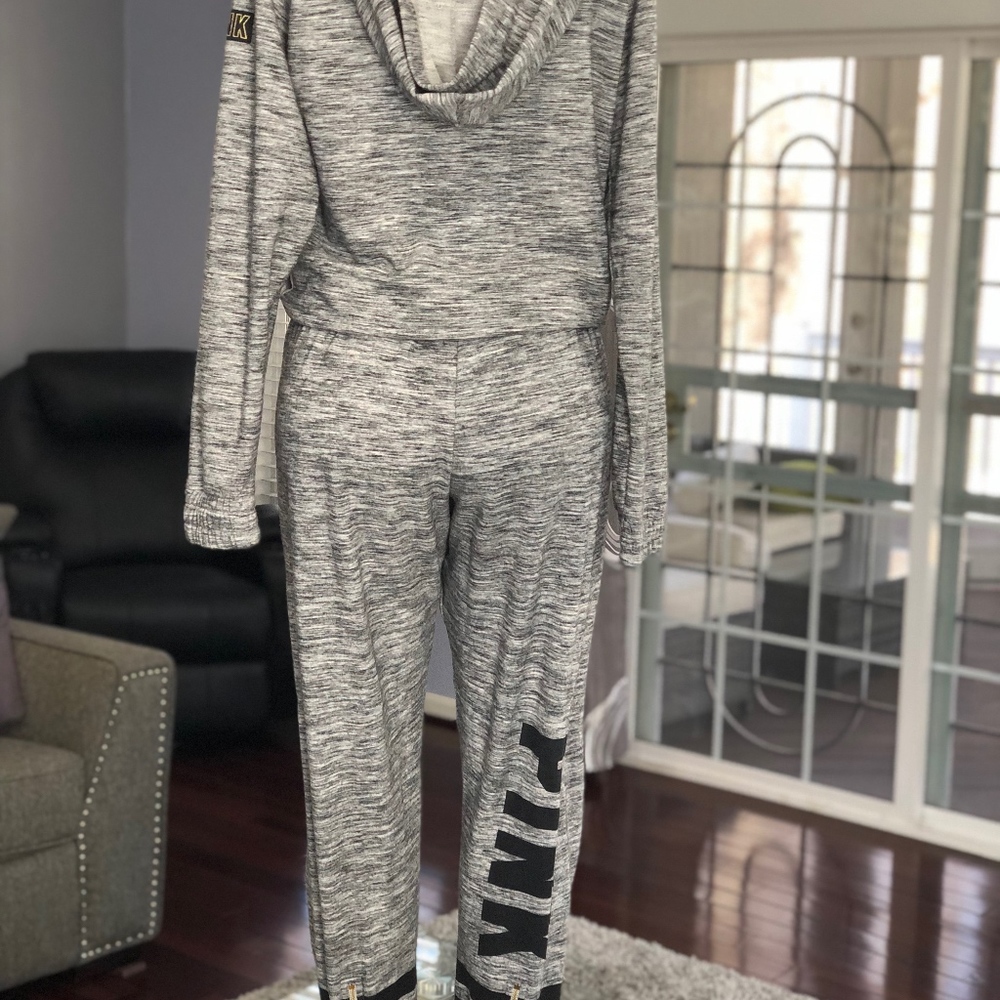 PINK Victoria's Secret Hoodie and Jogger Pants Set - Picture 5 of 7
